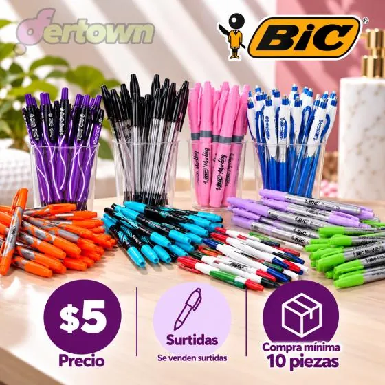 Plumas y Marcadores BIC Surtidos